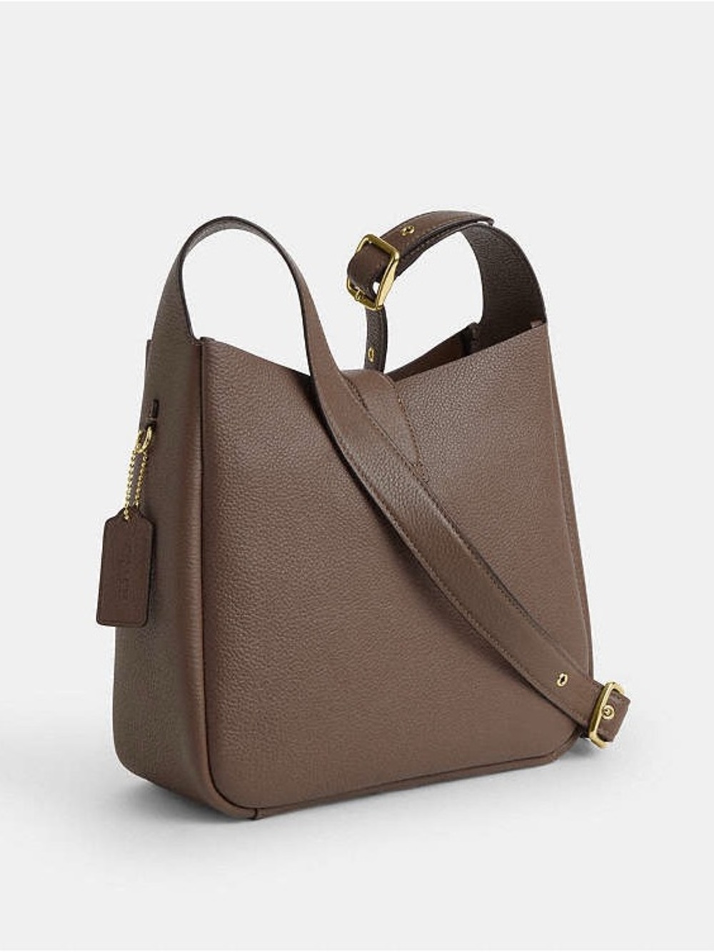 NWT Coach Taupe Brown Pebbled Leather Shoulder Bag with Gold Hardware - Picture 5 of 13